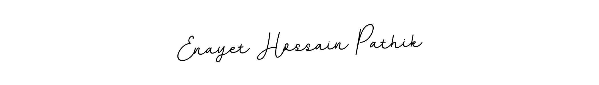 Make a beautiful signature design for name Enayet Hossain Pathik. With this signature (BallpointsItalic-DORy9) style, you can create a handwritten signature for free. Enayet Hossain Pathik signature style 11 images and pictures png