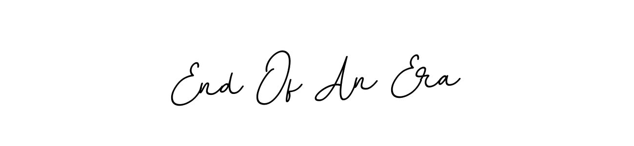 Design your own signature with our free online signature maker. With this signature software, you can create a handwritten (BallpointsItalic-DORy9) signature for name End Of An Era. End Of An Era signature style 11 images and pictures png