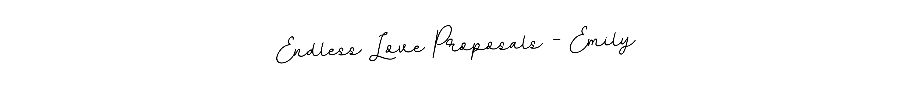 Make a beautiful signature design for name Endless Love Proposals - Emily. Use this online signature maker to create a handwritten signature for free. Endless Love Proposals - Emily signature style 11 images and pictures png