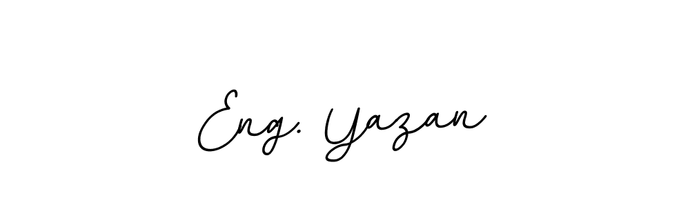 Also we have Eng. Yazan name is the best signature style. Create professional handwritten signature collection using BallpointsItalic-DORy9 autograph style. Eng. Yazan signature style 11 images and pictures png