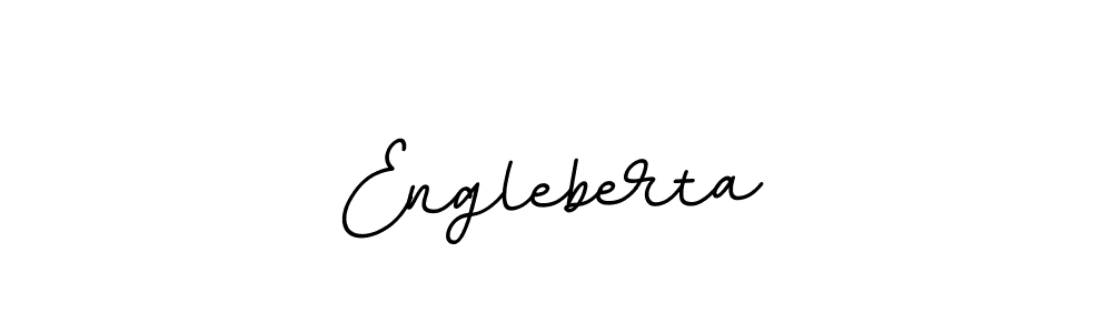 Design your own signature with our free online signature maker. With this signature software, you can create a handwritten (BallpointsItalic-DORy9) signature for name Engleberta. Engleberta signature style 11 images and pictures png