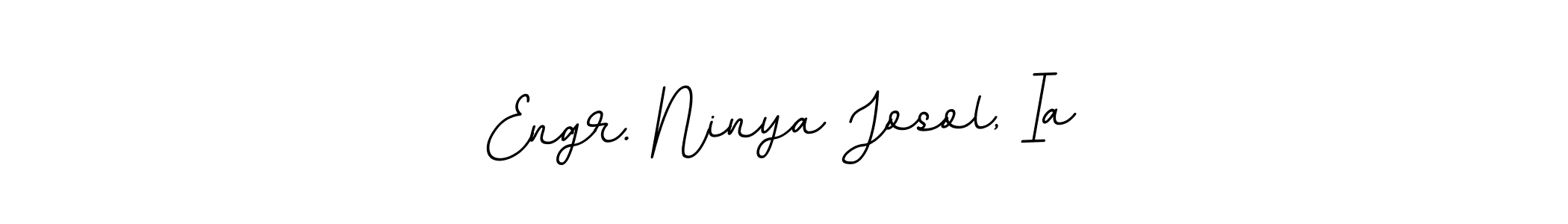 Also we have Engr. Ninya Josol, Ia name is the best signature style. Create professional handwritten signature collection using BallpointsItalic-DORy9 autograph style. Engr. Ninya Josol, Ia signature style 11 images and pictures png