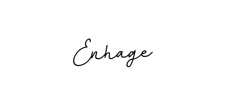 How to make Enhage   name signature. Use BallpointsItalic-DORy9 style for creating short signs online. This is the latest handwritten sign. Enhage   signature style 11 images and pictures png