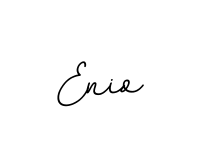 This is the best signature style for the Enio name. Also you like these signature font (BallpointsItalic-DORy9). Mix name signature. Enio signature style 11 images and pictures png