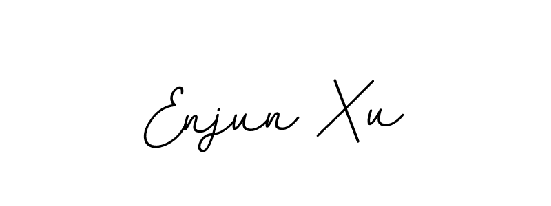 How to make Enjun Xu name signature. Use BallpointsItalic-DORy9 style for creating short signs online. This is the latest handwritten sign. Enjun Xu signature style 11 images and pictures png