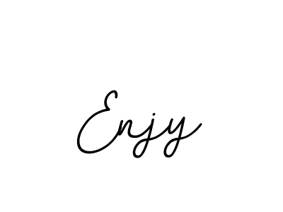 Use a signature maker to create a handwritten signature online. With this signature software, you can design (BallpointsItalic-DORy9) your own signature for name Enjy. Enjy signature style 11 images and pictures png