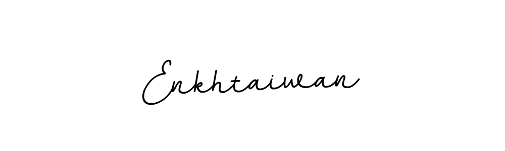 Design your own signature with our free online signature maker. With this signature software, you can create a handwritten (BallpointsItalic-DORy9) signature for name Enkhtaiwan. Enkhtaiwan signature style 11 images and pictures png