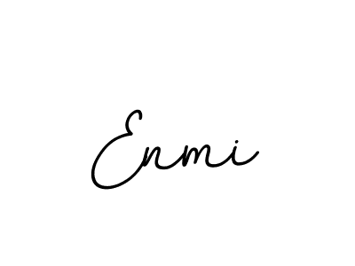 Design your own signature with our free online signature maker. With this signature software, you can create a handwritten (BallpointsItalic-DORy9) signature for name Enmi. Enmi signature style 11 images and pictures png