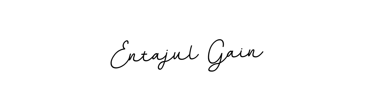 The best way (BallpointsItalic-DORy9) to make a short signature is to pick only two or three words in your name. The name Entajul Gain include a total of six letters. For converting this name. Entajul Gain signature style 11 images and pictures png