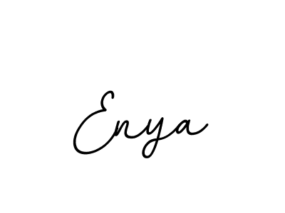 Make a beautiful signature design for name Enya. With this signature (BallpointsItalic-DORy9) style, you can create a handwritten signature for free. Enya signature style 11 images and pictures png