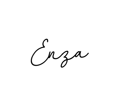 Design your own signature with our free online signature maker. With this signature software, you can create a handwritten (BallpointsItalic-DORy9) signature for name Enza. Enza signature style 11 images and pictures png