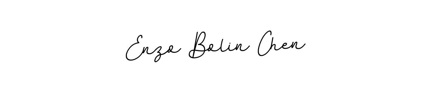 Design your own signature with our free online signature maker. With this signature software, you can create a handwritten (BallpointsItalic-DORy9) signature for name Enzo Bolin Chen. Enzo Bolin Chen signature style 11 images and pictures png