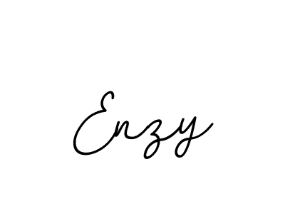 Create a beautiful signature design for name Enzy. With this signature (BallpointsItalic-DORy9) fonts, you can make a handwritten signature for free. Enzy signature style 11 images and pictures png