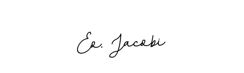 How to make Eo. Jacobi name signature. Use BallpointsItalic-DORy9 style for creating short signs online. This is the latest handwritten sign. Eo. Jacobi signature style 11 images and pictures png