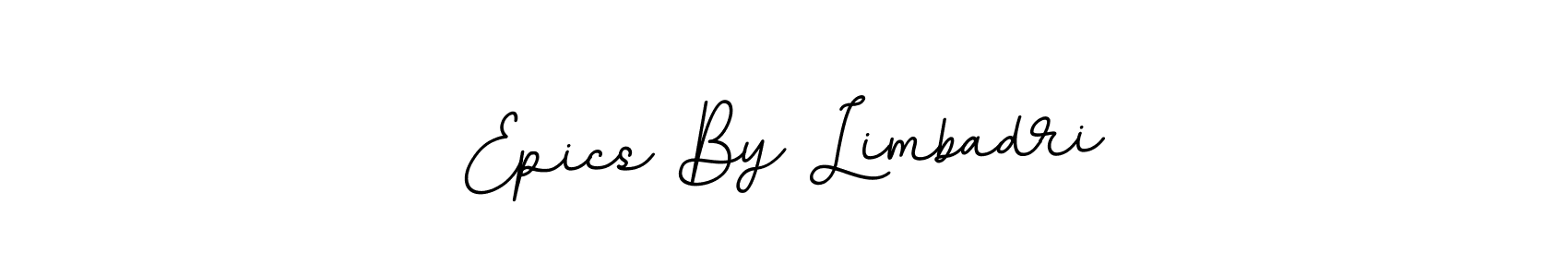 Make a beautiful signature design for name Epics By Limbadri. With this signature (BallpointsItalic-DORy9) style, you can create a handwritten signature for free. Epics By Limbadri signature style 11 images and pictures png