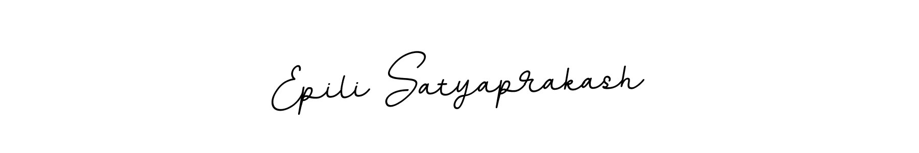 How to make Epili Satyaprakash name signature. Use BallpointsItalic-DORy9 style for creating short signs online. This is the latest handwritten sign. Epili Satyaprakash signature style 11 images and pictures png