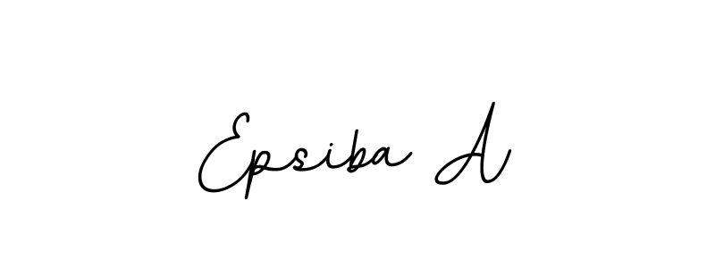 Create a beautiful signature design for name Epsiba A. With this signature (BallpointsItalic-DORy9) fonts, you can make a handwritten signature for free. Epsiba A signature style 11 images and pictures png