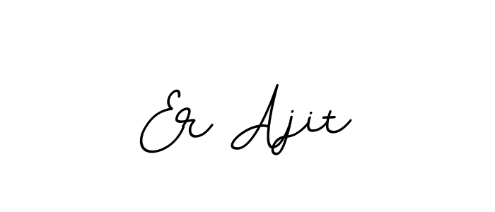 Create a beautiful signature design for name Er Ajit. With this signature (BallpointsItalic-DORy9) fonts, you can make a handwritten signature for free. Er Ajit signature style 11 images and pictures png