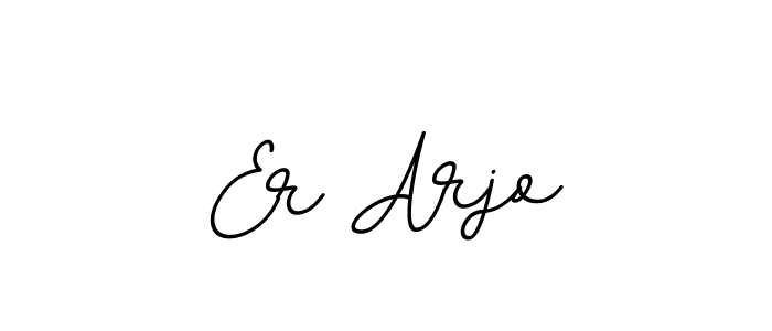 Create a beautiful signature design for name Er Arjo. With this signature (BallpointsItalic-DORy9) fonts, you can make a handwritten signature for free. Er Arjo signature style 11 images and pictures png