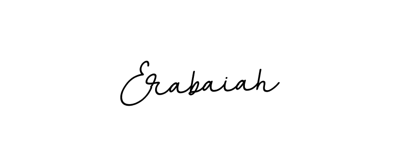 How to make Erabaiah name signature. Use BallpointsItalic-DORy9 style for creating short signs online. This is the latest handwritten sign. Erabaiah signature style 11 images and pictures png
