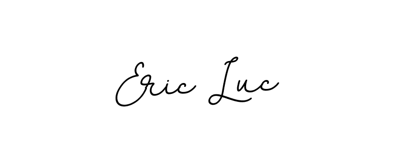 This is the best signature style for the Eric Luc name. Also you like these signature font (BallpointsItalic-DORy9). Mix name signature. Eric Luc signature style 11 images and pictures png