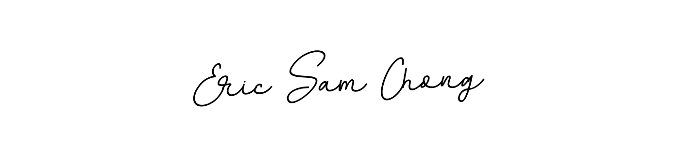 How to make Eric Sam Chong name signature. Use BallpointsItalic-DORy9 style for creating short signs online. This is the latest handwritten sign. Eric Sam Chong signature style 11 images and pictures png