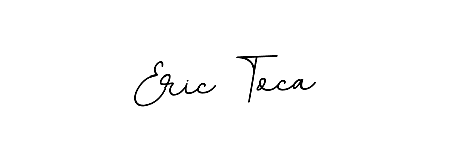 You should practise on your own different ways (BallpointsItalic-DORy9) to write your name (Eric Toca) in signature. don't let someone else do it for you. Eric Toca signature style 11 images and pictures png