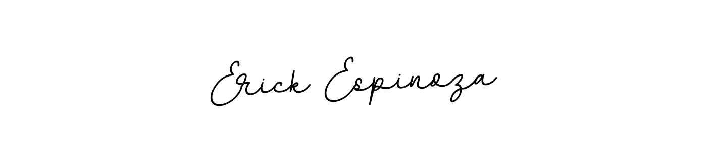 You should practise on your own different ways (BallpointsItalic-DORy9) to write your name (Erick Espinoza) in signature. don't let someone else do it for you. Erick Espinoza signature style 11 images and pictures png