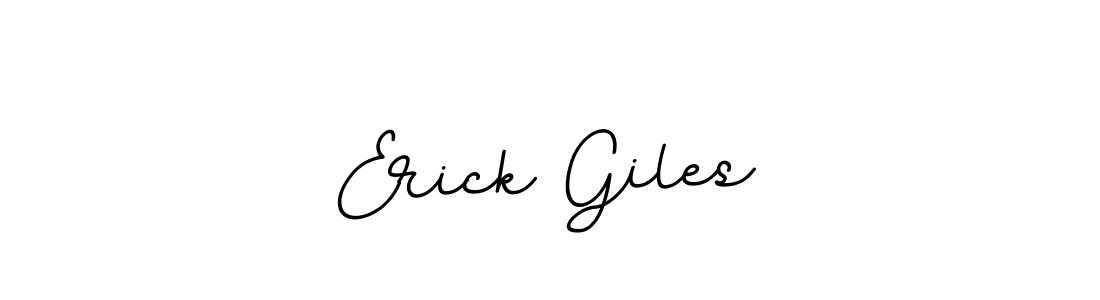 Use a signature maker to create a handwritten signature online. With this signature software, you can design (BallpointsItalic-DORy9) your own signature for name Erick Giles. Erick Giles signature style 11 images and pictures png