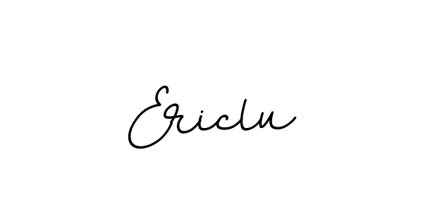 Use a signature maker to create a handwritten signature online. With this signature software, you can design (BallpointsItalic-DORy9) your own signature for name Ericlu. Ericlu signature style 11 images and pictures png