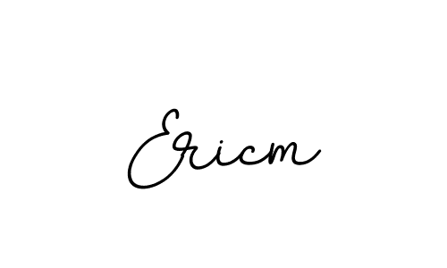 Use a signature maker to create a handwritten signature online. With this signature software, you can design (BallpointsItalic-DORy9) your own signature for name Ericm. Ericm signature style 11 images and pictures png