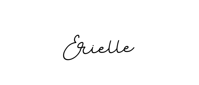 How to make Erielle name signature. Use BallpointsItalic-DORy9 style for creating short signs online. This is the latest handwritten sign. Erielle signature style 11 images and pictures png