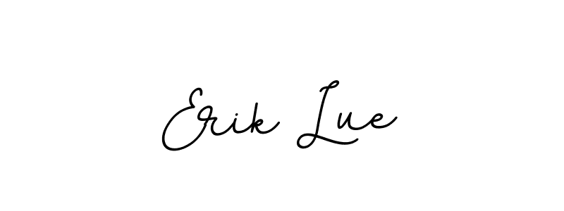 How to make Erik Lue name signature. Use BallpointsItalic-DORy9 style for creating short signs online. This is the latest handwritten sign. Erik Lue signature style 11 images and pictures png