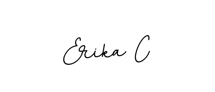 Use a signature maker to create a handwritten signature online. With this signature software, you can design (BallpointsItalic-DORy9) your own signature for name Erika C. Erika C signature style 11 images and pictures png