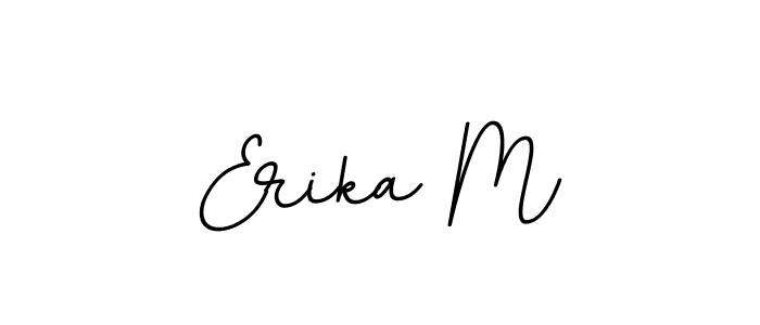 Design your own signature with our free online signature maker. With this signature software, you can create a handwritten (BallpointsItalic-DORy9) signature for name Erika M. Erika M signature style 11 images and pictures png
