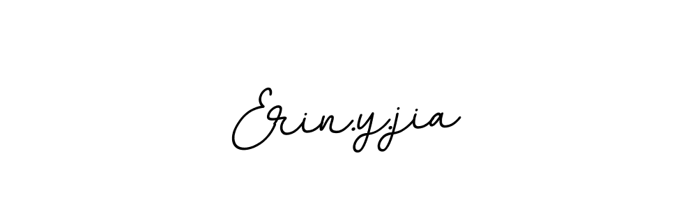 Make a beautiful signature design for name Erin.y.jia. With this signature (BallpointsItalic-DORy9) style, you can create a handwritten signature for free. Erin.y.jia signature style 11 images and pictures png