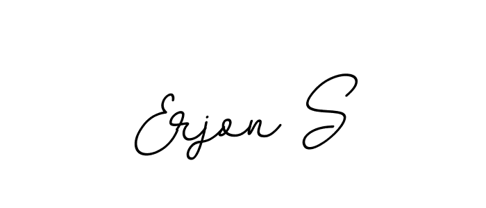 BallpointsItalic-DORy9 is a professional signature style that is perfect for those who want to add a touch of class to their signature. It is also a great choice for those who want to make their signature more unique. Get Erjon S name to fancy signature for free. Erjon S signature style 11 images and pictures png