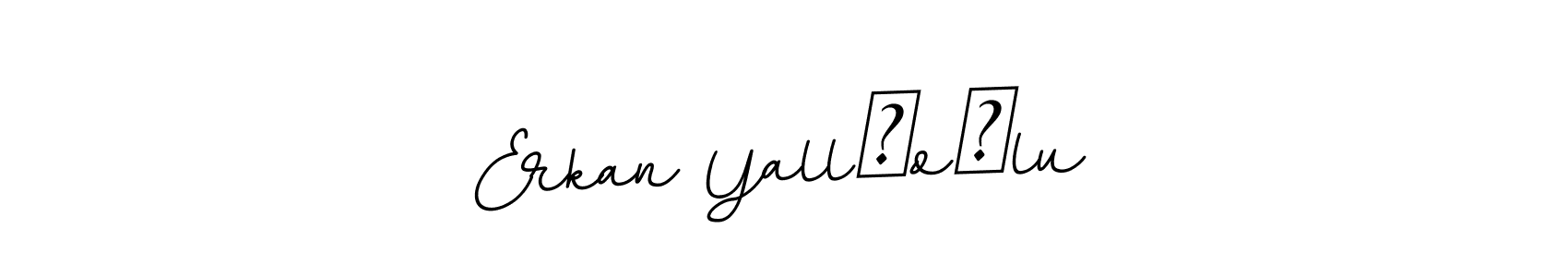 Design your own signature with our free online signature maker. With this signature software, you can create a handwritten (BallpointsItalic-DORy9) signature for name Erkan Yallıoğlu. Erkan Yallıoğlu signature style 11 images and pictures png