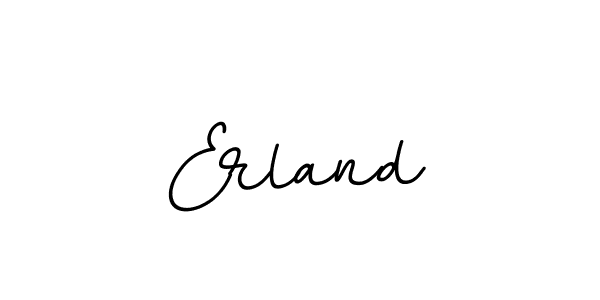 How to make Erland name signature. Use BallpointsItalic-DORy9 style for creating short signs online. This is the latest handwritten sign. Erland signature style 11 images and pictures png