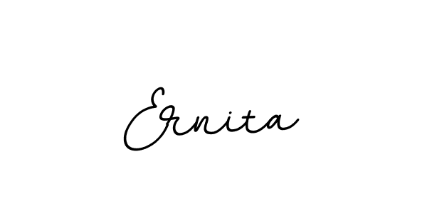 Use a signature maker to create a handwritten signature online. With this signature software, you can design (BallpointsItalic-DORy9) your own signature for name Ernita. Ernita signature style 11 images and pictures png