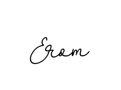 Design your own signature with our free online signature maker. With this signature software, you can create a handwritten (BallpointsItalic-DORy9) signature for name Erom. Erom signature style 11 images and pictures png