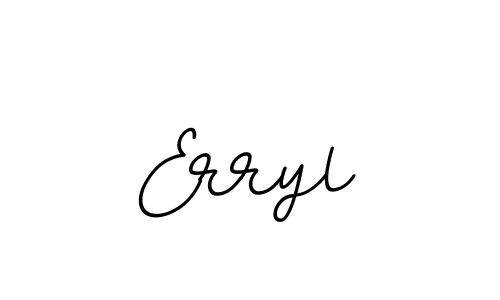 Create a beautiful signature design for name Erryl. With this signature (BallpointsItalic-DORy9) fonts, you can make a handwritten signature for free. Erryl signature style 11 images and pictures png