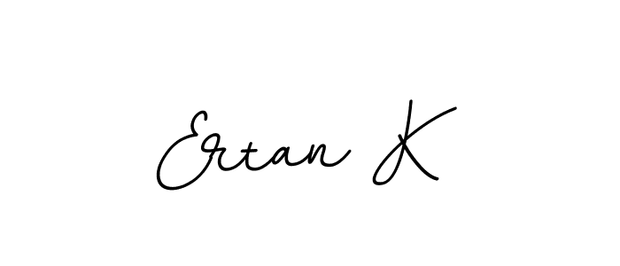 How to make Ertan K name signature. Use BallpointsItalic-DORy9 style for creating short signs online. This is the latest handwritten sign. Ertan K signature style 11 images and pictures png