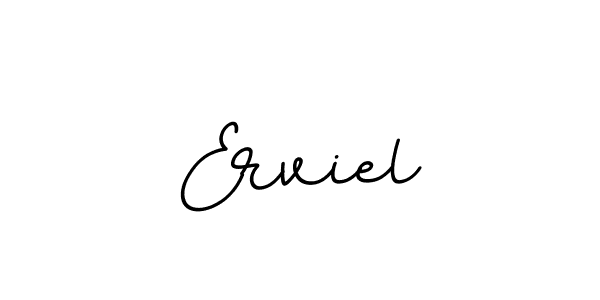 Also You can easily find your signature by using the search form. We will create Erviel name handwritten signature images for you free of cost using BallpointsItalic-DORy9 sign style. Erviel signature style 11 images and pictures png