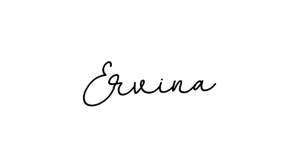 Make a beautiful signature design for name Ervina. With this signature (BallpointsItalic-DORy9) style, you can create a handwritten signature for free. Ervina signature style 11 images and pictures png