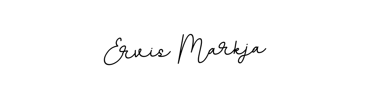 How to make Ervis Markja name signature. Use BallpointsItalic-DORy9 style for creating short signs online. This is the latest handwritten sign. Ervis Markja signature style 11 images and pictures png
