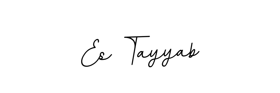 The best way (BallpointsItalic-DORy9) to make a short signature is to pick only two or three words in your name. The name Es Tayyab include a total of six letters. For converting this name. Es Tayyab signature style 11 images and pictures png