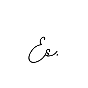 How to make Es. name signature. Use BallpointsItalic-DORy9 style for creating short signs online. This is the latest handwritten sign. Es. signature style 11 images and pictures png