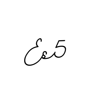 You should practise on your own different ways (BallpointsItalic-DORy9) to write your name (Es5) in signature. don't let someone else do it for you. Es5 signature style 11 images and pictures png