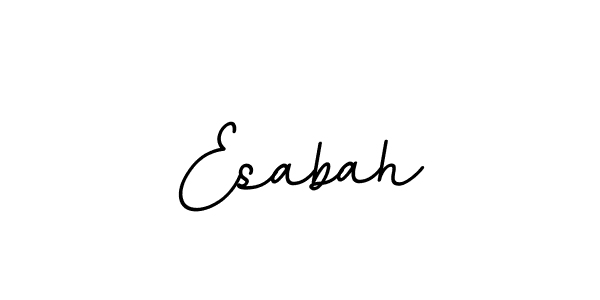 The best way (BallpointsItalic-DORy9) to make a short signature is to pick only two or three words in your name. The name Esabah include a total of six letters. For converting this name. Esabah signature style 11 images and pictures png